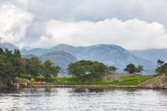 Island in Lysefjord