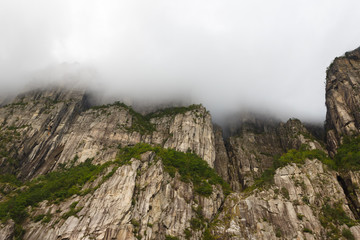 Mountains in the clouds