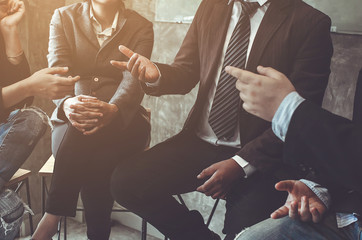Business people meeting at working with financial reports