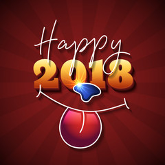 Chinese New Year 2018 text design © Lianella