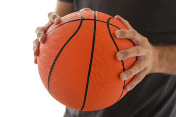 Fototapeta premium Man holding basketball
