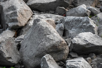 Fototapeta na wymiar Stones, rocks pile and background