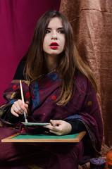 beautiful girl Eastern artist