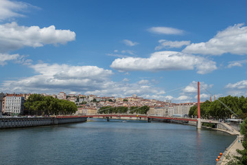 Obraz premium Cityscape of Lyon, France