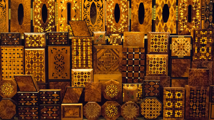 Variety of handmade wood box