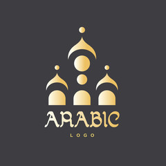 Abstract islamic mosque template for logo