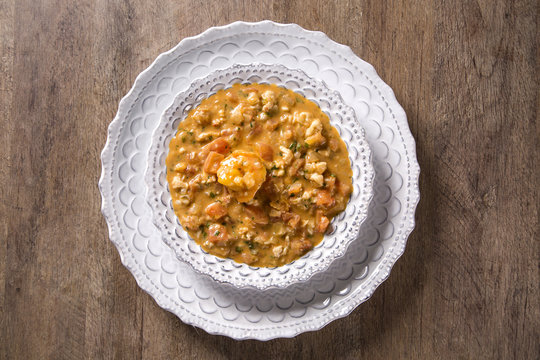 Pitu with garlic and oil, a kind of delicious crustacean !