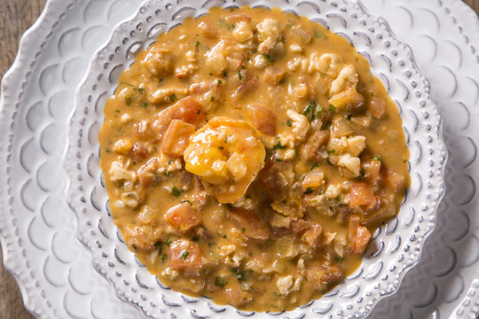 Pitu with garlic and oil, a kind of delicious crustacean !