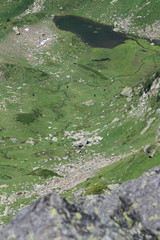 Pyrenean lake in Ariege. Occitanie in South of France