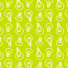 bulbs hand drawing pattern