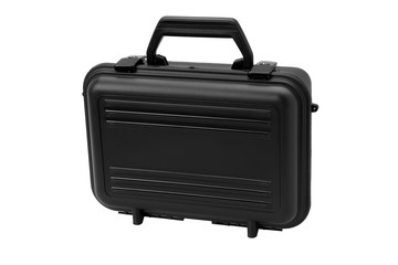 Black case for guns isolated for white