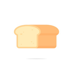 Bread icon vector isolated illustration