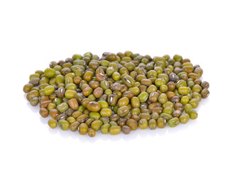 Mung beans isolated on white background