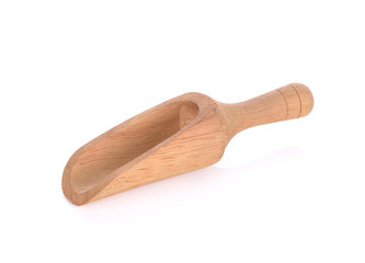 wood spoon on white background
