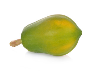 ripe papaya isolated on a white background