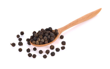 black pepper isolated on white background