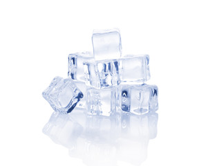 ice isolated on white background.