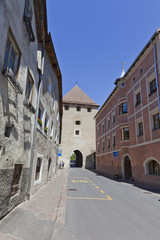 Fototapeta na wymiar Südtirol- Impressionen, Altstadt, Glurns im Vinschgau