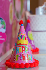 Colorful Party Hats for Happy Birthday