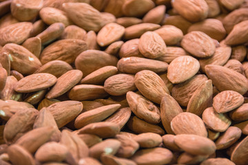 Pile of almonds