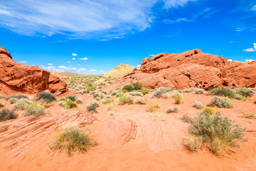 amazing valley of fire desert landscape, nevada