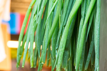 Chive for sale on a fruit market