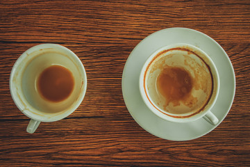 empty coffee cup