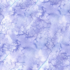 Watercolor seamless background of lilac color with stains and stains of paints, for decoration and design, winter illustration