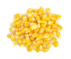 corn on white  background