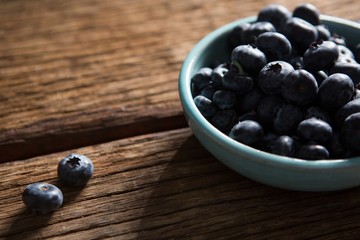 Bowl of blueberries