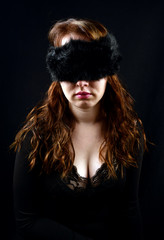Fototapeta premium Woman blindfolded