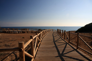 Obraz premium Cabopino beach with sea view, Marbella, Malaga, Spain