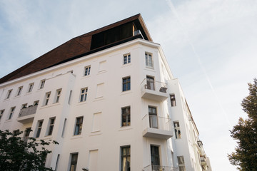 beautiful real estate building with modern rooftop