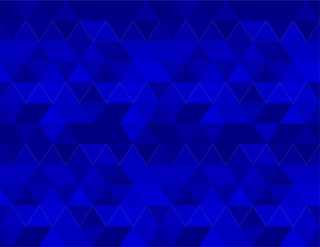 Royal blue background, repeating seamless vector pattern in vibrant shades. Strong energy, for positive thinking, calm and optimism.