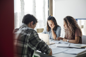 Friends Studying Together