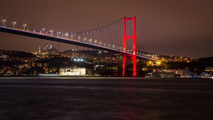 Fototapeta na wymiar Night Bosporus