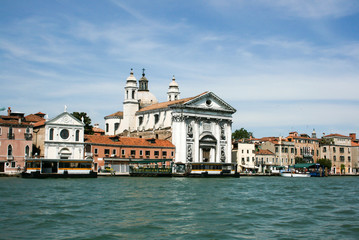 Fototapeta na wymiar The Church of I Gesuati Sta Maria del Rosario on the Zattere in Venice