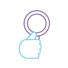 magnifying glass vector illustration