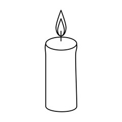 celebration candle isolated icon vector illustration design
