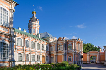  Saint Alexander Nevsky Lavra  with the church of the Holy Prince Fyodor in Saint Petersburg