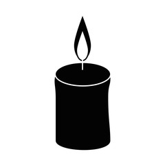 celebration candle isolated icon
