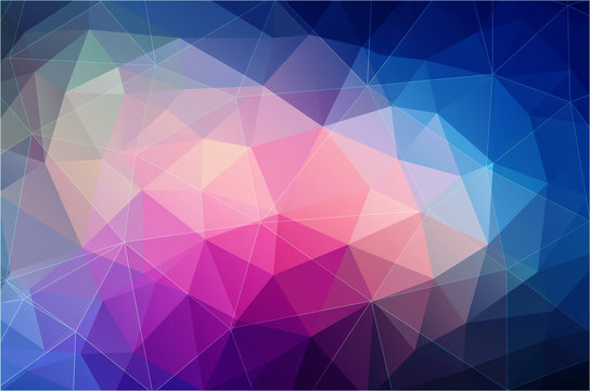 bright color polygonal wallpaper