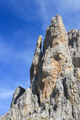 Fototapeta na wymiar Vertical Rock Formation Picos De Europa, Cantabrian Mountains, Spain
