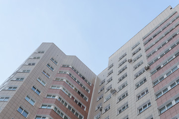 multi-storey building from the bottom up