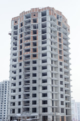 Fototapeta premium unfinished high-rise building