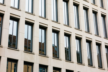 detailed view of office facade