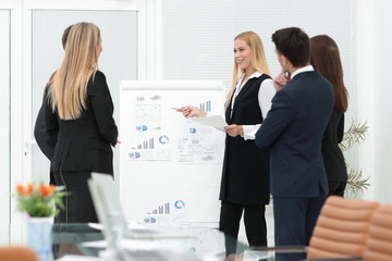 Business people at presentation in office
