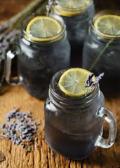 Lavender lemonade mason jars