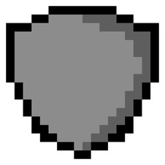 Isolated pixeled shield