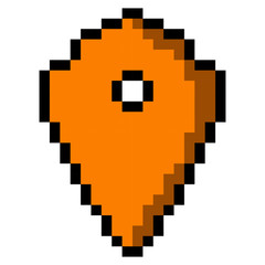 Obraz premium Isolated pixeled map